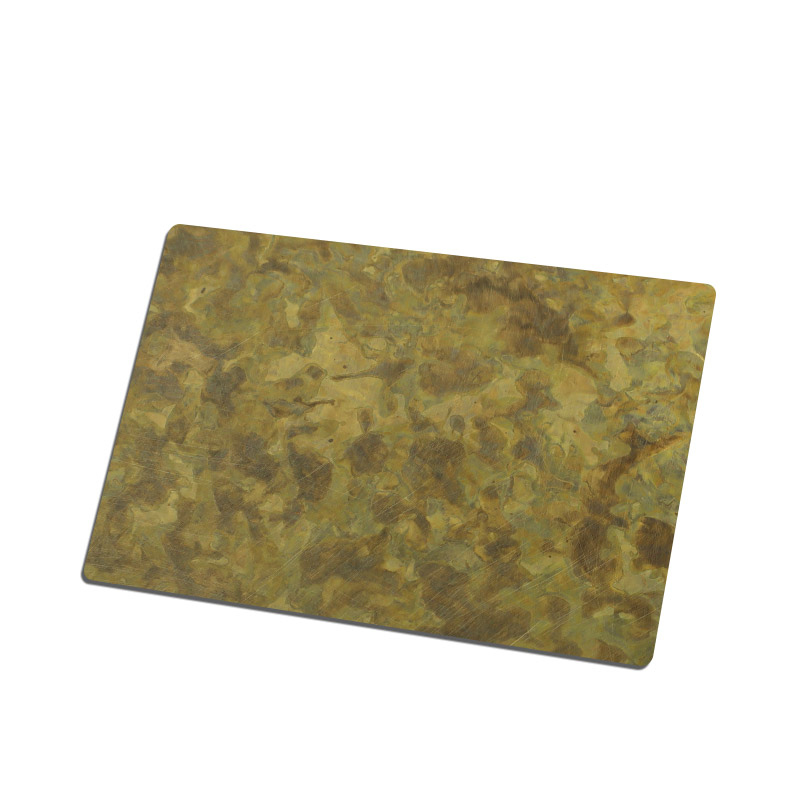 Stainless Steel Archaize Vibration Brass-B Sheet