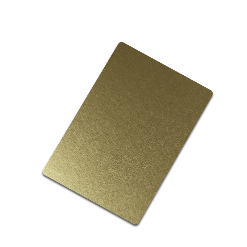 Stainless Steel Vibration Brass Matt AFP Sheet