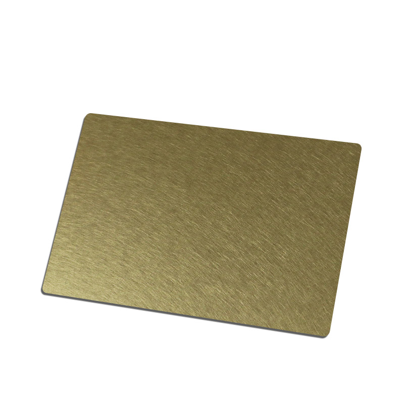 Stainless Steel Vibration Brass Matt AFP Sheet