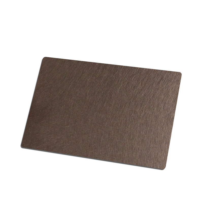 Stainless Steel Vibration Brown Shiny Sheet