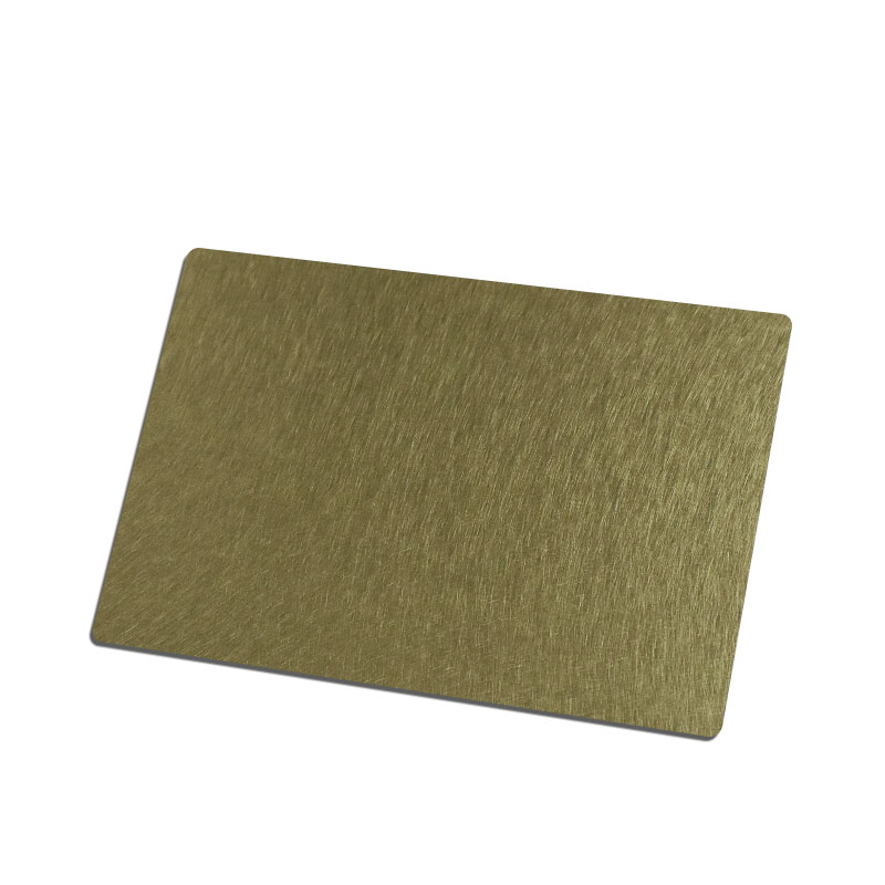 Stainless Steel Vibration Brass Shiny Sheet