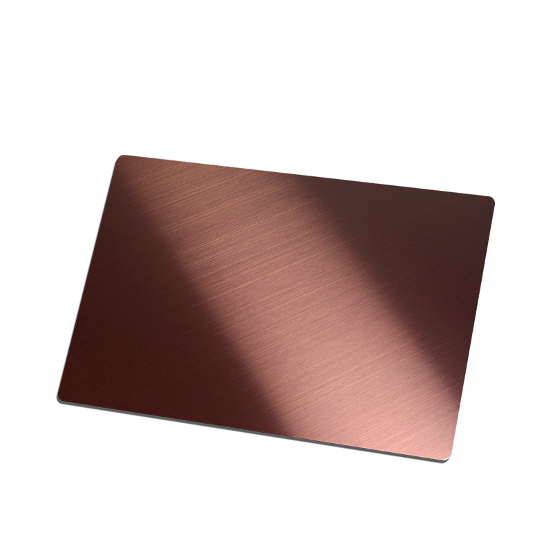 Stainless Steel Hairline Rose Gold AFP Sheet