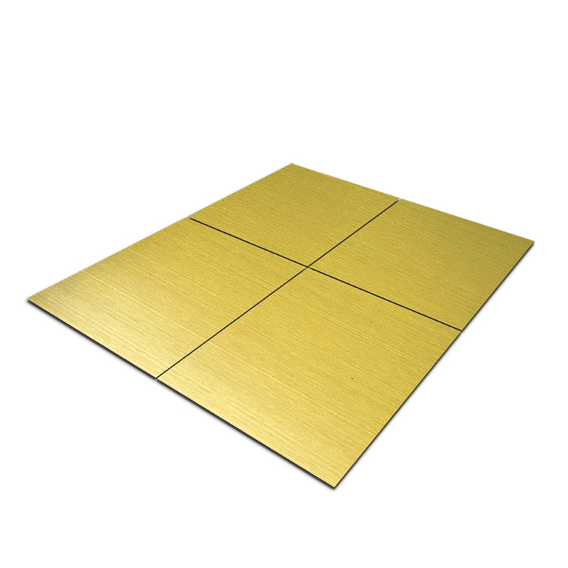 Stainless Steel Hairline Zr-Gold AFP Sheet