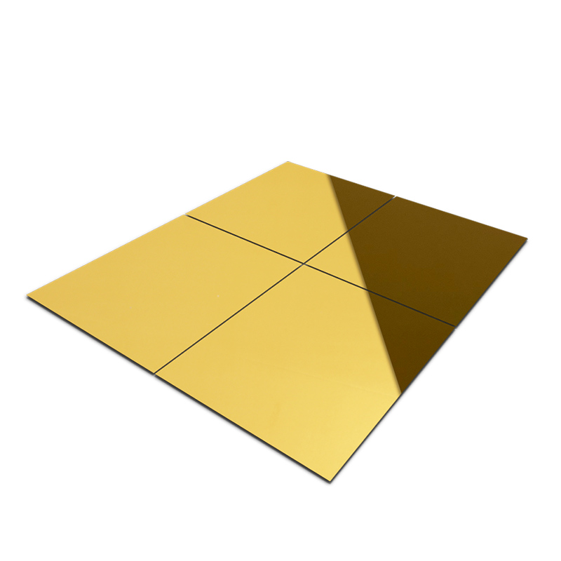 Stainless Steel Mirror Ti-Gold AFP Sheet