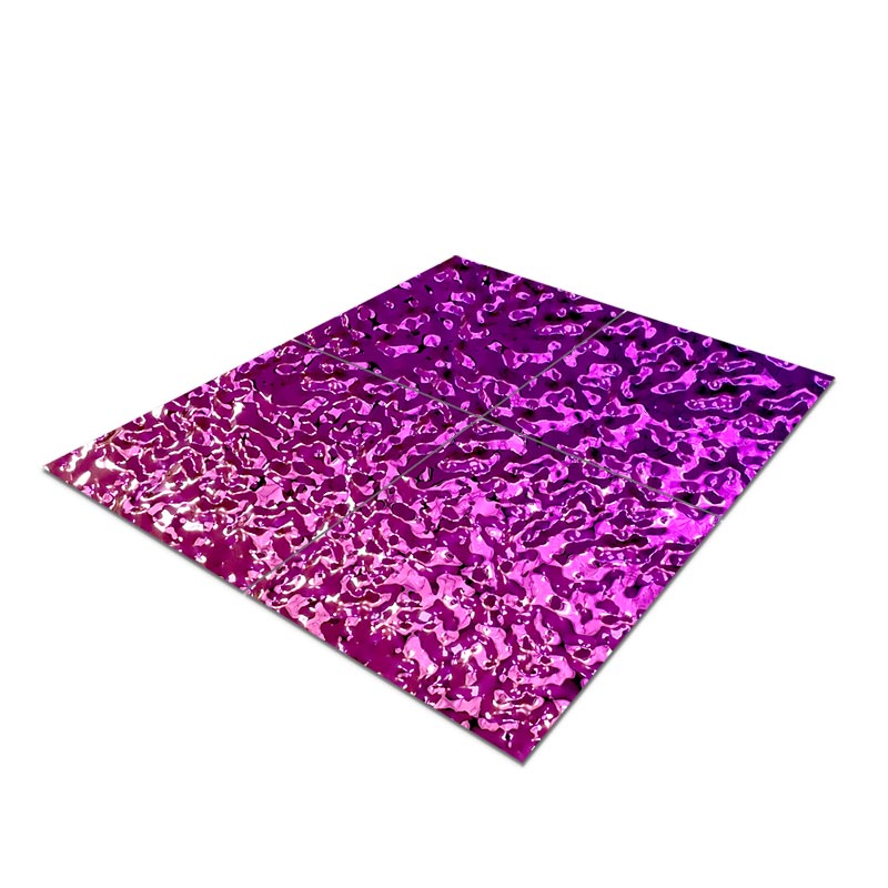 Stainless Steel Small Wave Purple Water Ripple Sheet