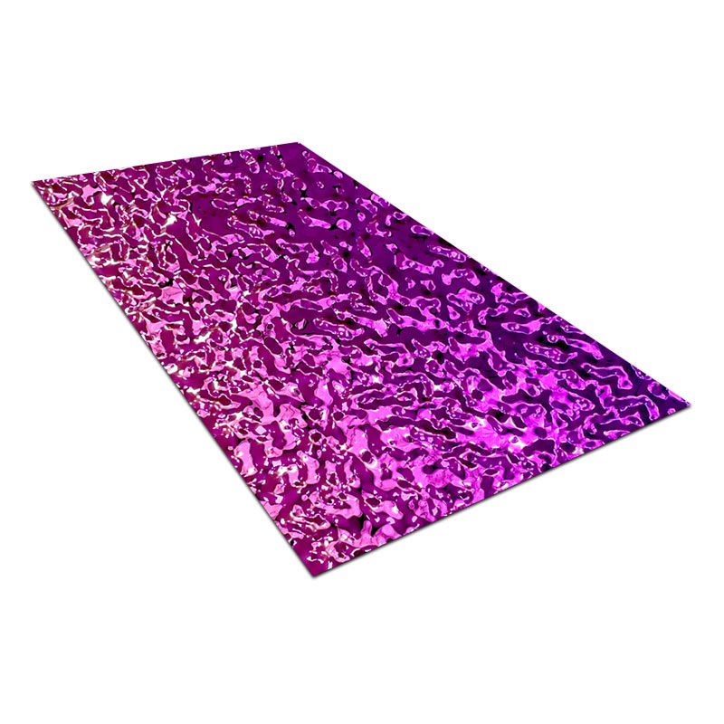 Stainless Steel Small Wave Purple Water Ripple Sheet