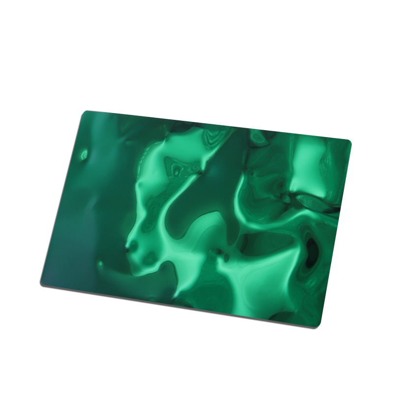 Stainless Steel Green Big Wave Water Ripple Sheet