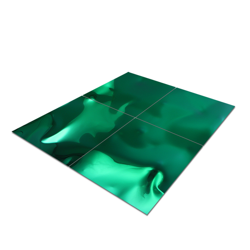 Stainless Steel Green Big Wave Water Ripple Sheet