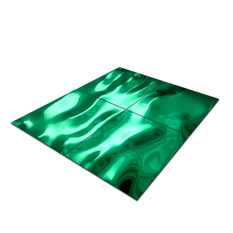 Stainless Steel Flow Green Water Ripple Sheet