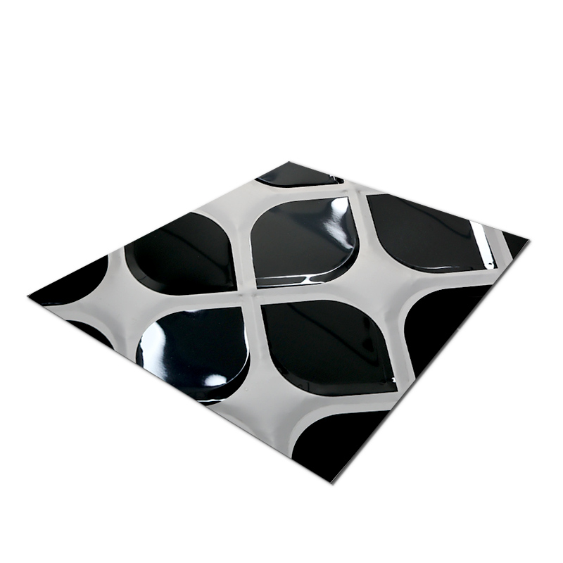 Stainless Steel Double Color Black Ellipse Black Sheet