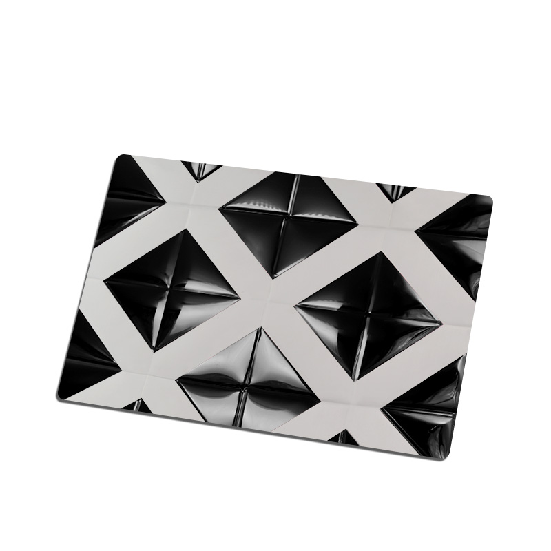 Stainless Steel Double Color Black Rectangle Sheet