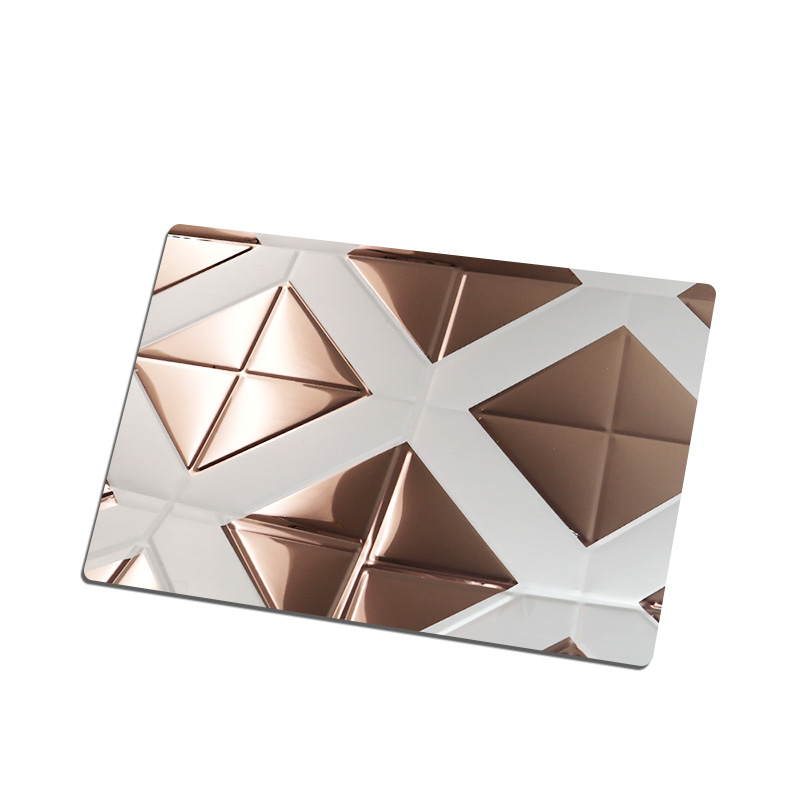 Stainless Steel Double Color Rosegold Rectangle Sheet