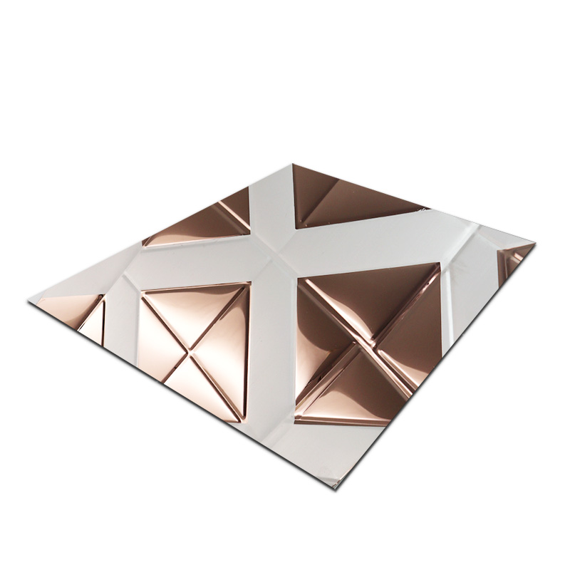 Stainless Steel Double Color Rosegold Rectangle Sheet