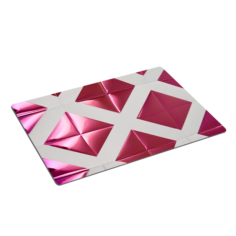 Stainless Steel Double Color Pink Rectangle Sheet