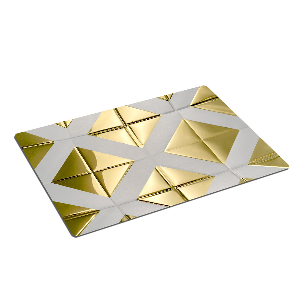 Stainless Steel Double Color Gold Rectangle Sheet