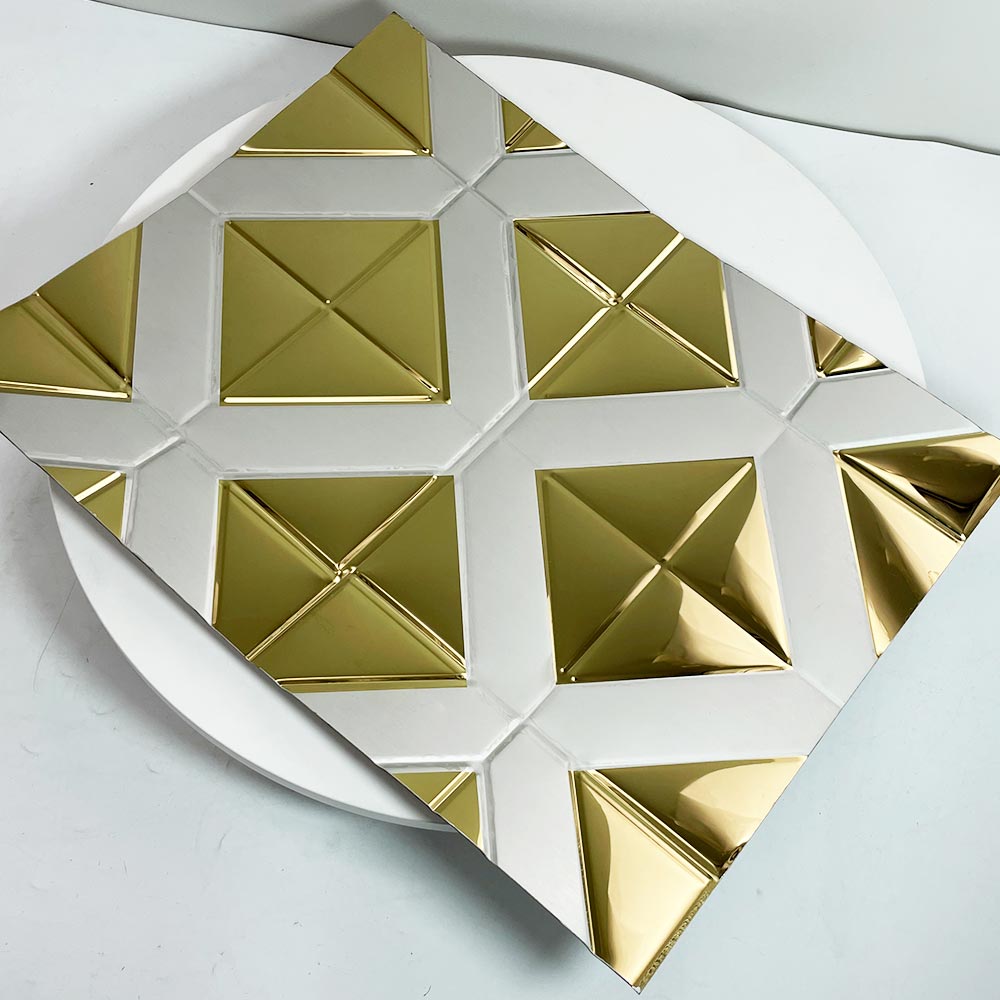 Stainless Steel Double Color Gold Rectangle Sheet