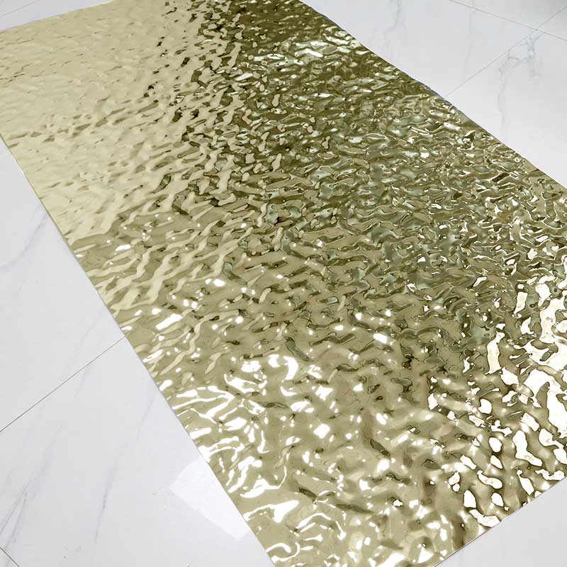 Stainless Steel Middle Wave Copper Water Ripple Sheet