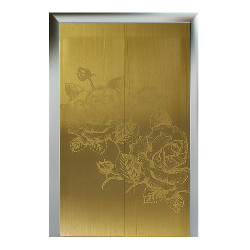 Stainless Steel Etched Hairline-B Gold Sheet