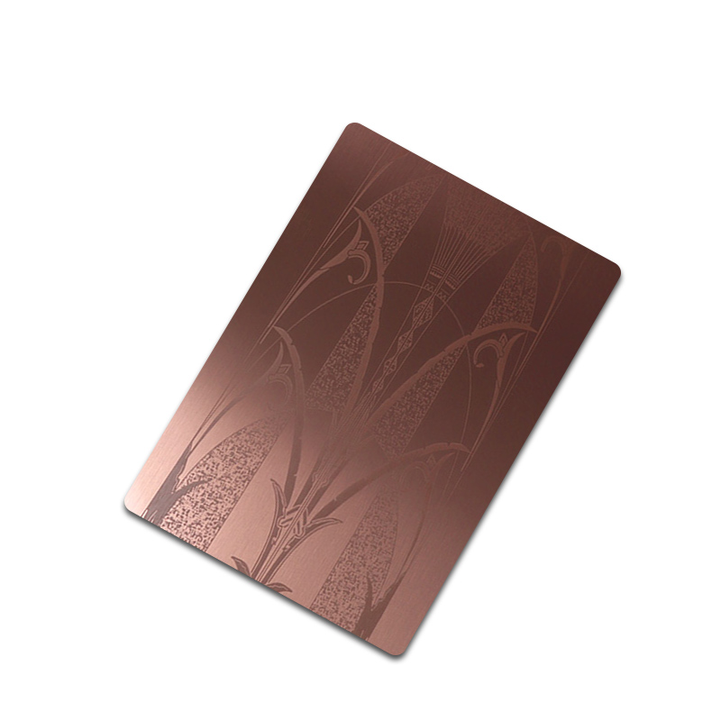 Stainless Steel Etched Hairline-C Copper Elevator Door Sheet