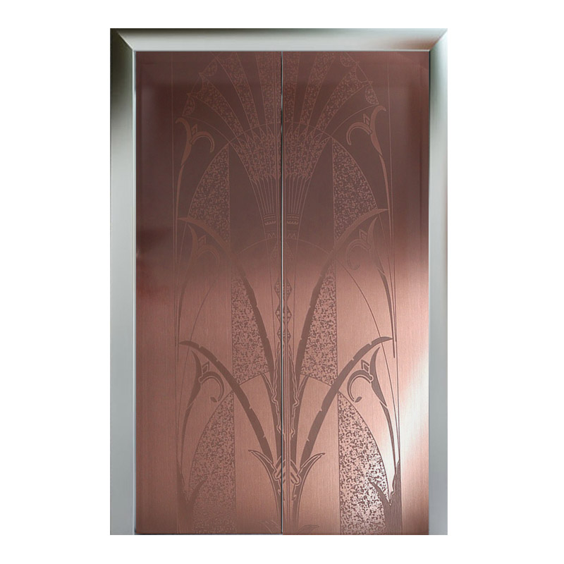 Stainless Steel Etched Hairline-C Copper Elevator Door Sheet