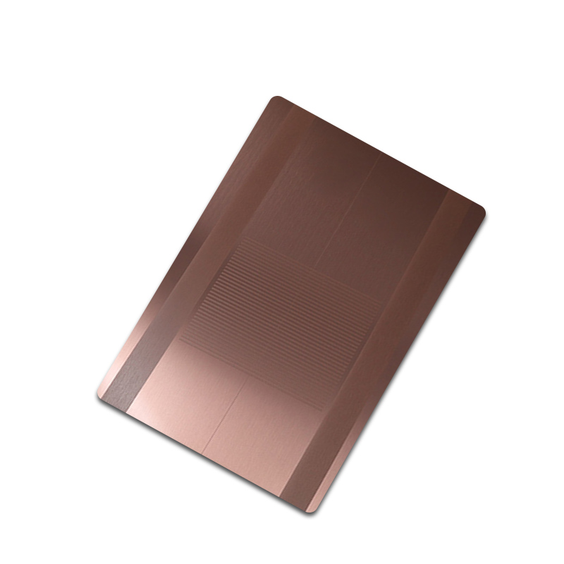 Stainless Steel Etched Hairline-D Copper Elevator Door Sheet