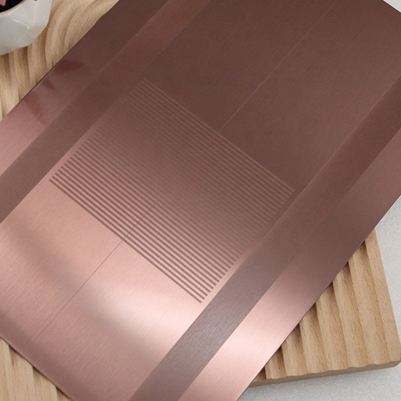 Stainless Steel Etched Hairline-D Copper Elevator Door Sheet