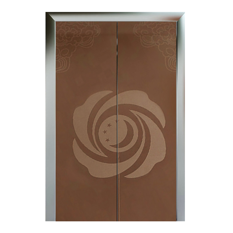 Stainless Steel Etched Hairline-A Rose Gold Elevator Door Sheet