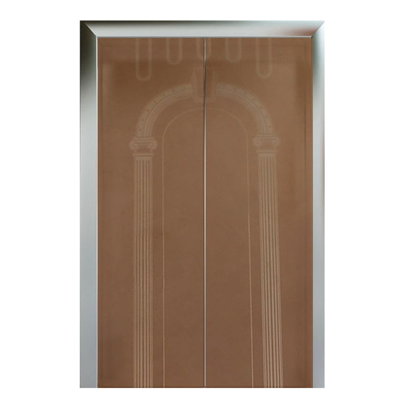 Stainless Steel Etched Hairline-B Rose Godl Elevator Door Sheet