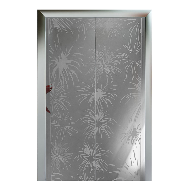 Stainless Steel Etched Hairline-A Silver Elevator Door Sheet