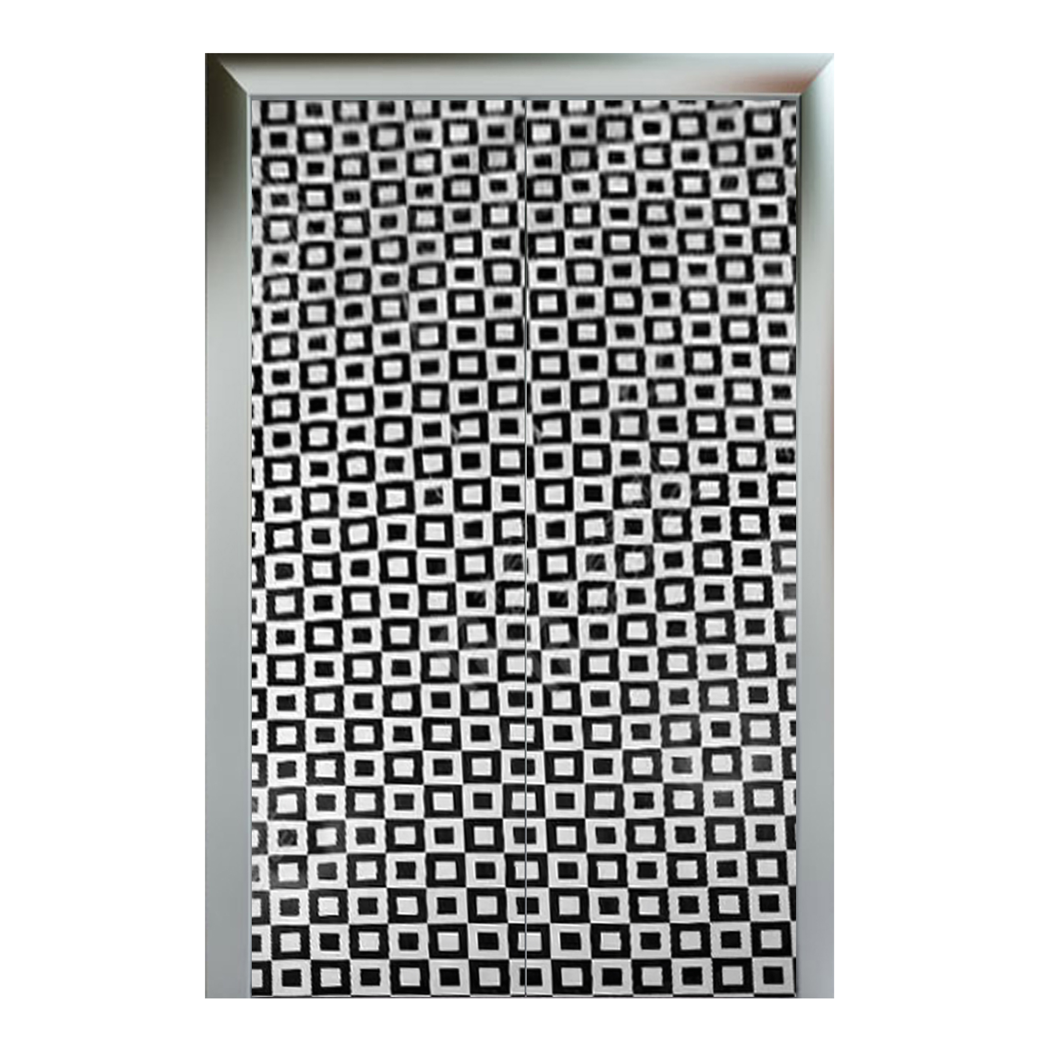 Stainless Steel Etched Hairline-D Silver Elevator Door Sheet