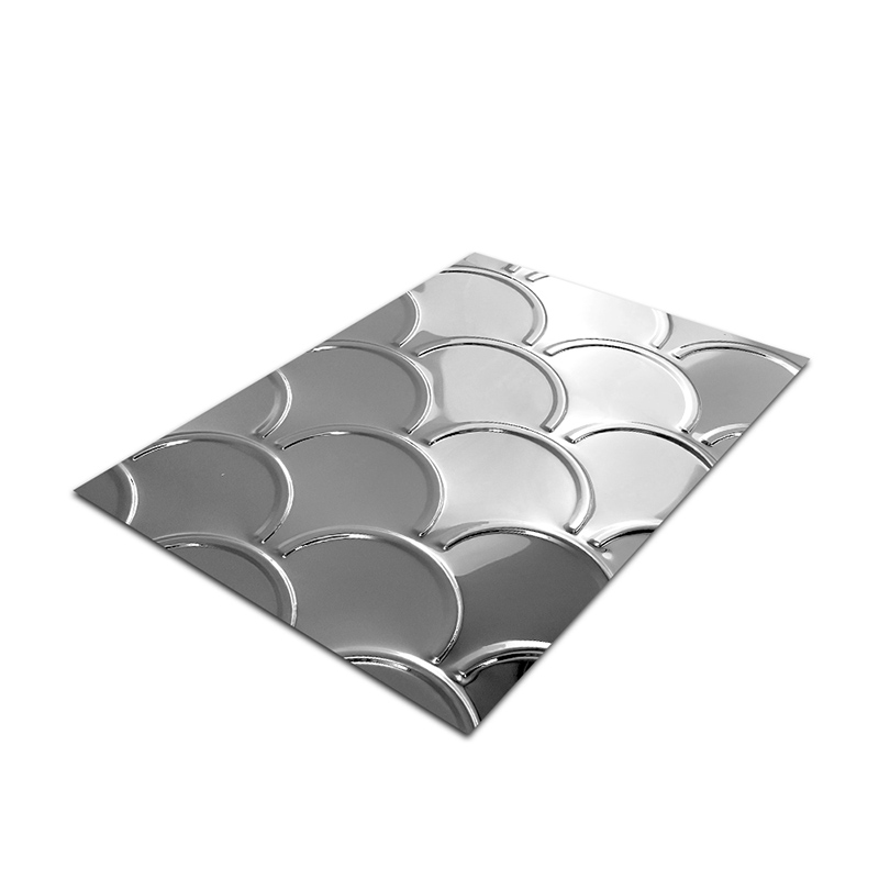 Stainless Steel Fish Scale-B Embossed Decorative Sheet