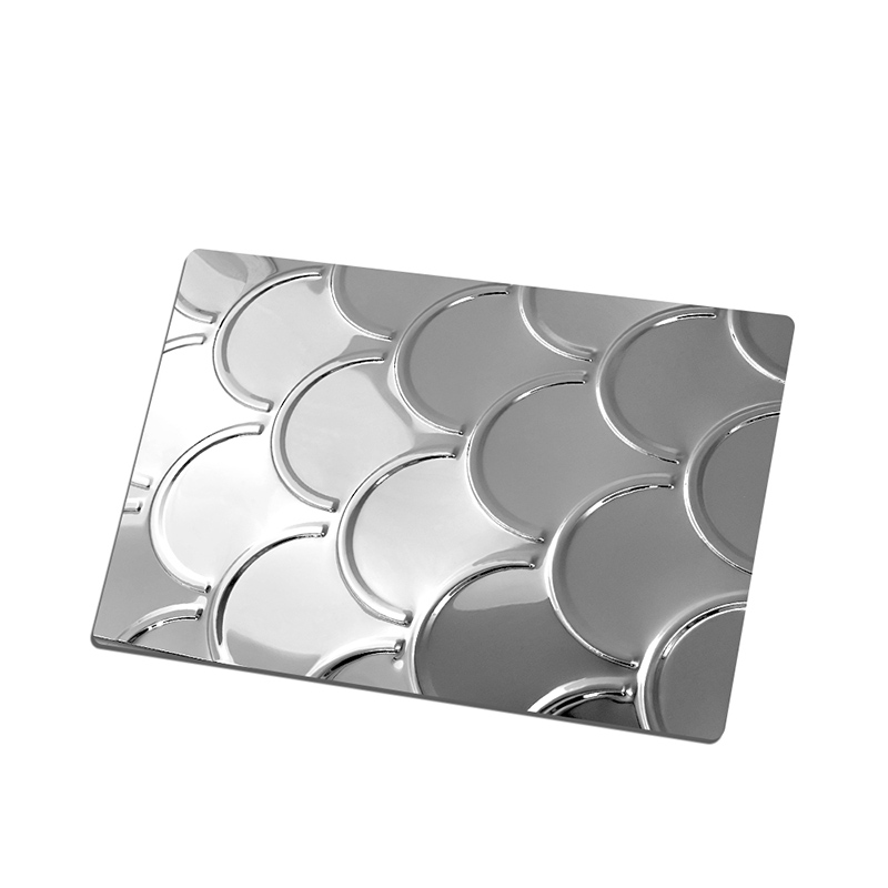 Stainless Steel Fish Scale-B Embossed Decorative Sheet