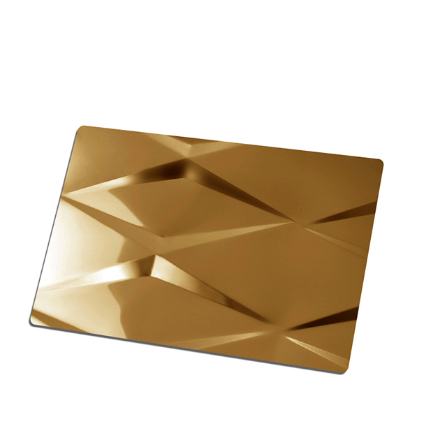 Stainless Steel Rhombus Embossed Color Sheet