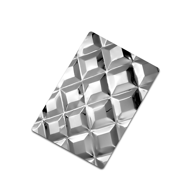 Stainless Steel Rhombus-A Embossed Color Sheet