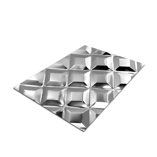 Stainless Steel Rhombus-A Embossed Color Sheet