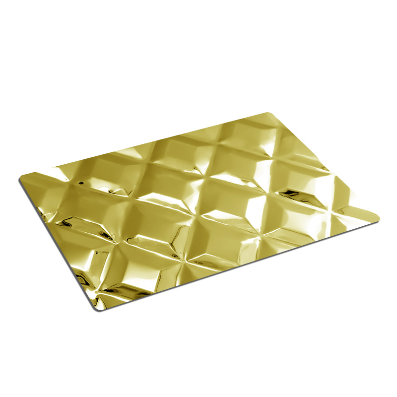 Stainless Steel Rhombus-A Embossed Color Sheet