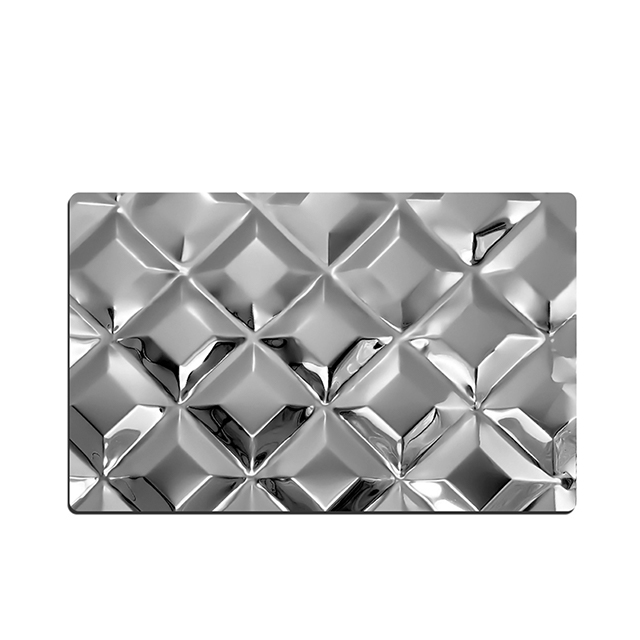 Stainless Steel Rhombus-A Embossed Color Sheet