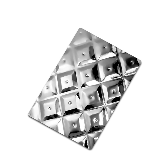 Stainless Steel Rhombus-B Embossed Color Sheet