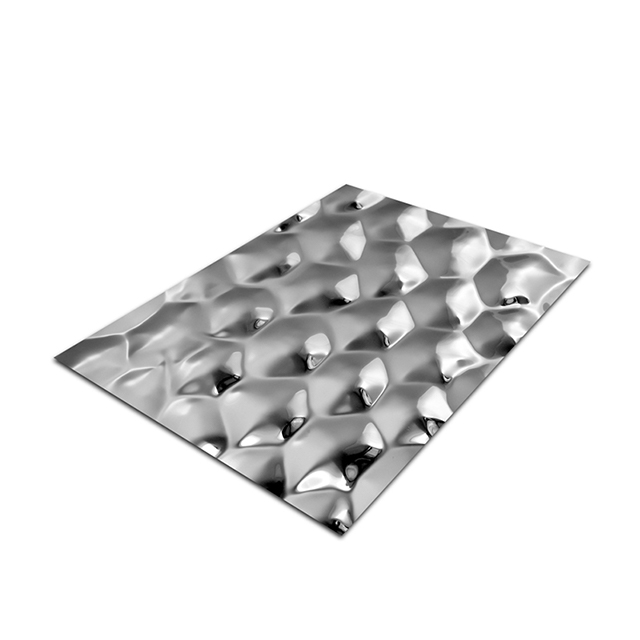 Stainless Steel Water Cube-B Embossed Decorative Sheet