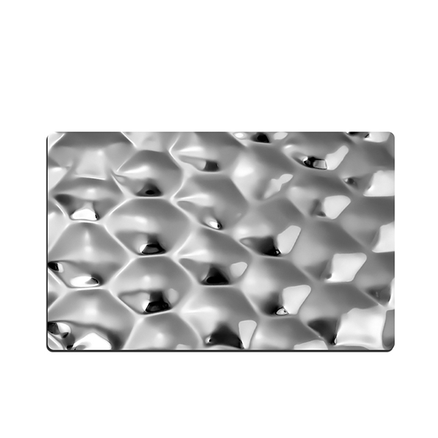 Stainless Steel Water Cube-B Embossed Decorative Sheet