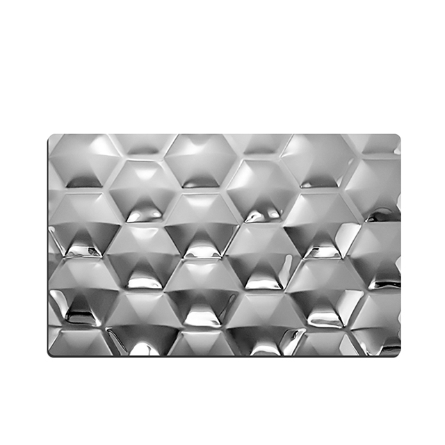 Stainless Steel Hexagon-A Embossed Decorative Sheet