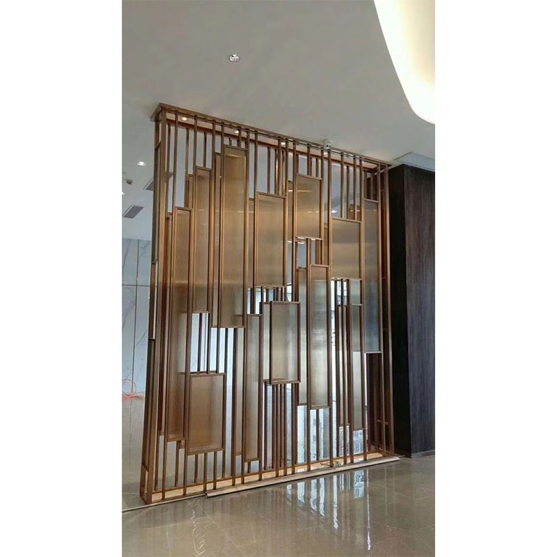 Stainless Steel Screen Still Luxury Gold Laser Cut